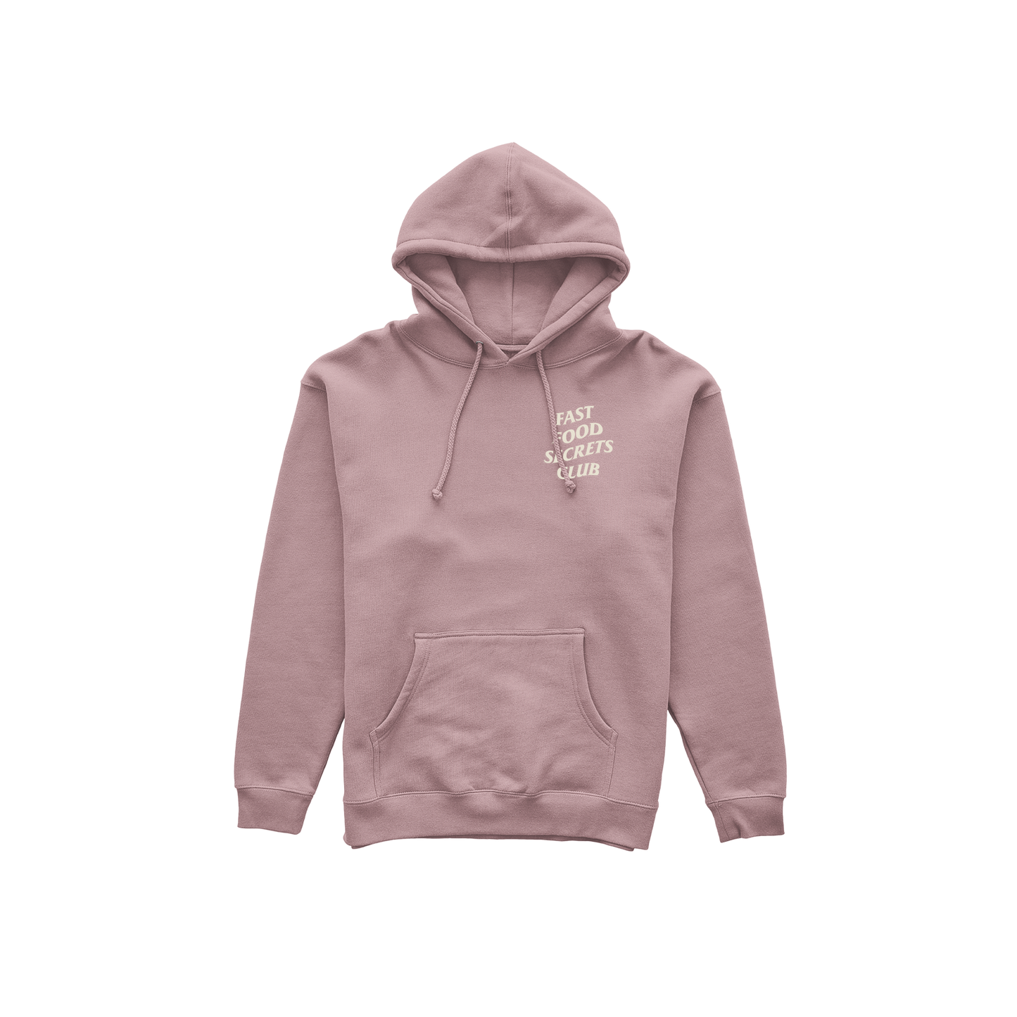 Fast Food Secrets Club Hoodie - Dusty Pink