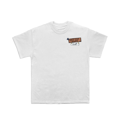 Fast Food Secrets Club Pizza Tee - White