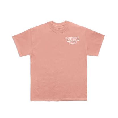 Fast Food Secrets Club Pizza Tee - Coral