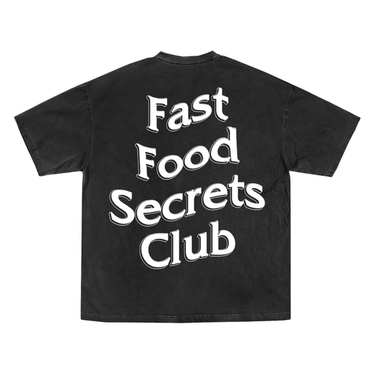Fast Food Secrets Club Tee - Vintage Black