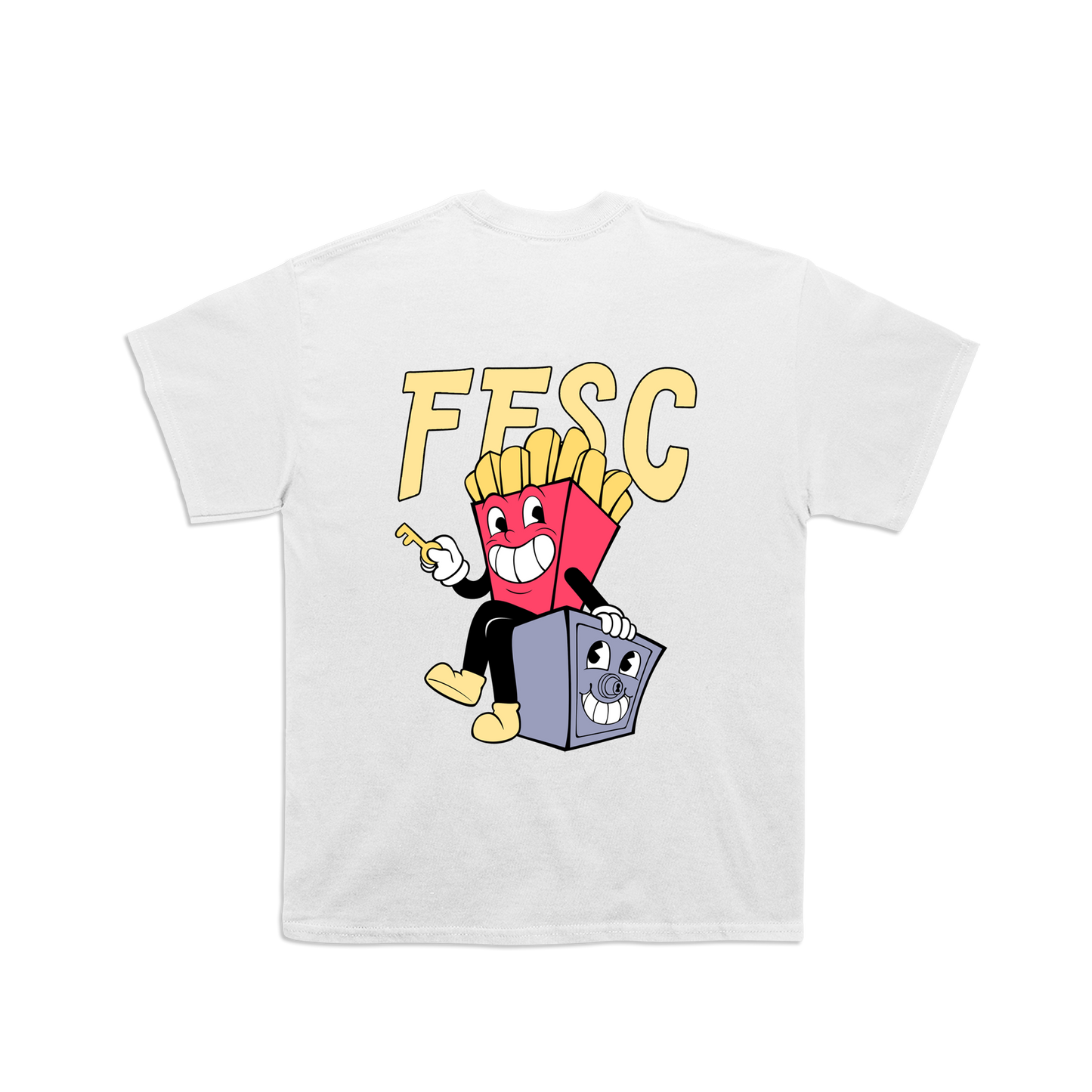 Fast Food Secrets Club Fry Guy Tee - White