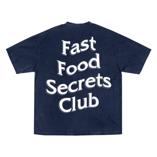Fast Food Secrets Club Tee - Navy
